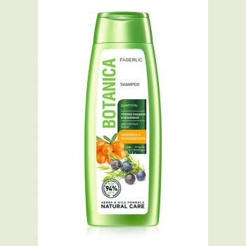 Шампунь «Глубокое очищение и увлажнение» для жирных волос Botanica, 400 мл Faberlic (Фаберлік) серія Botanica