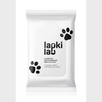 Салфетки для очищения шерсти и лап Lapki Lab Faberlic (Фаберлік) серія  Lapki Lab
