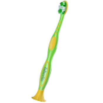 Детская зубная щётка зелёная
