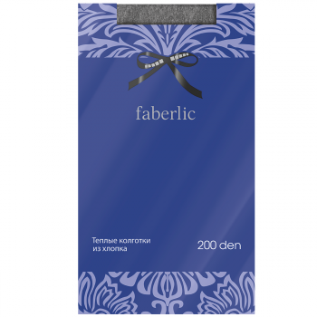 Эластичные колготки Велюр, цвет серый меланж, 200 den Faberlic (Фаберлик) 