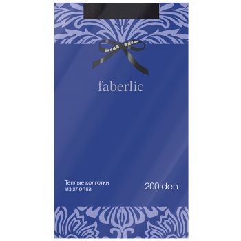 Эластичные колготки Велюр, цвет черный, 200 den Faberlic (Фаберлик) 